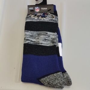 NEW NFL Baltimore Ravens Football Athletic Socks Large 10 - 13